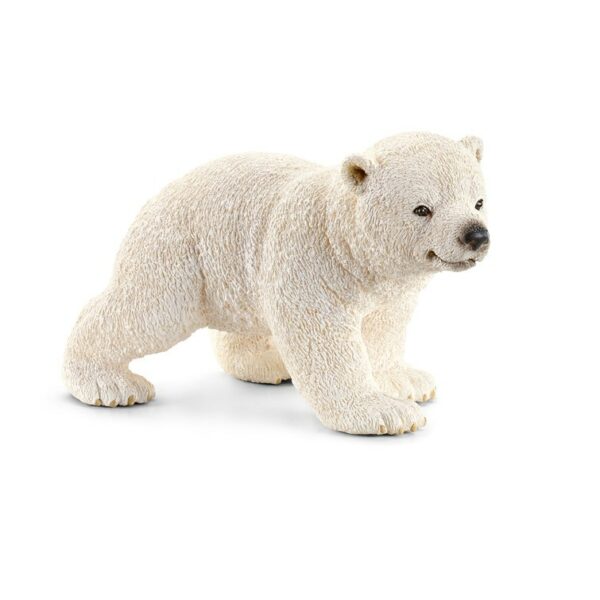 Pui de urs polar mergand