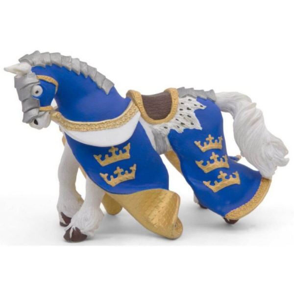 figurina papo calul regelui arthur bleu