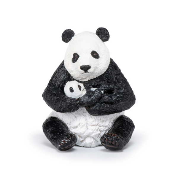 figurina papo panda cu pui