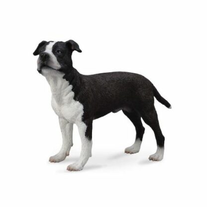 figurina pictata manual caine staffordshire terrier 1