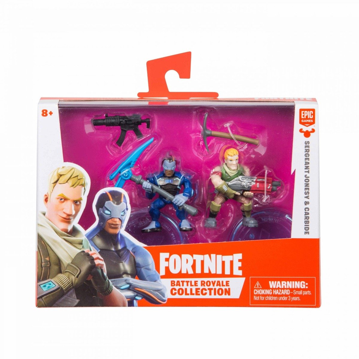 Set 2 figurine articulate Fortnite, Carbide si Sgt Jonesey, W1