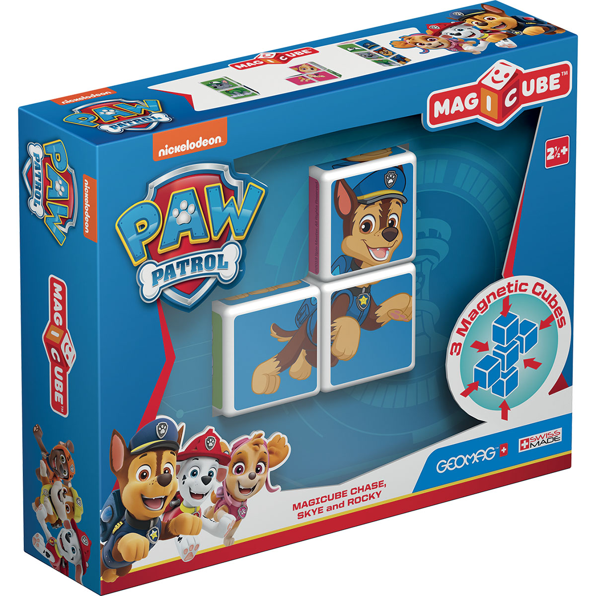 Joc de constructie magnetic Magic Cube, Paw Patrol, Chase, Skye and Rocky 1 Joc de constructie magnetic Magic Cube, Paw Patrol, Chase, Skye and Rocky
