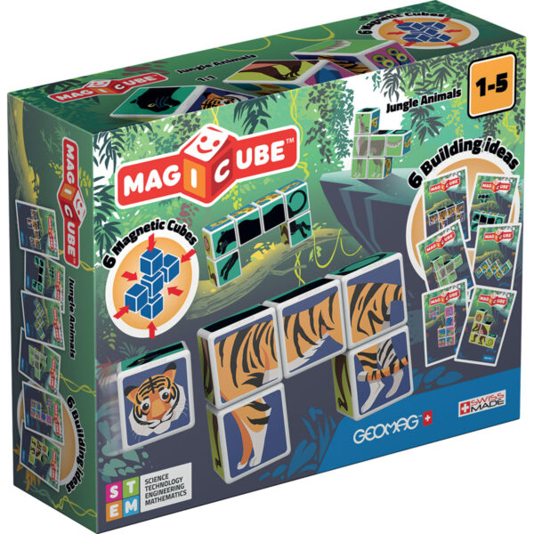 geom145 001w joc de constructie magnetic magic cube jungle animals 1
