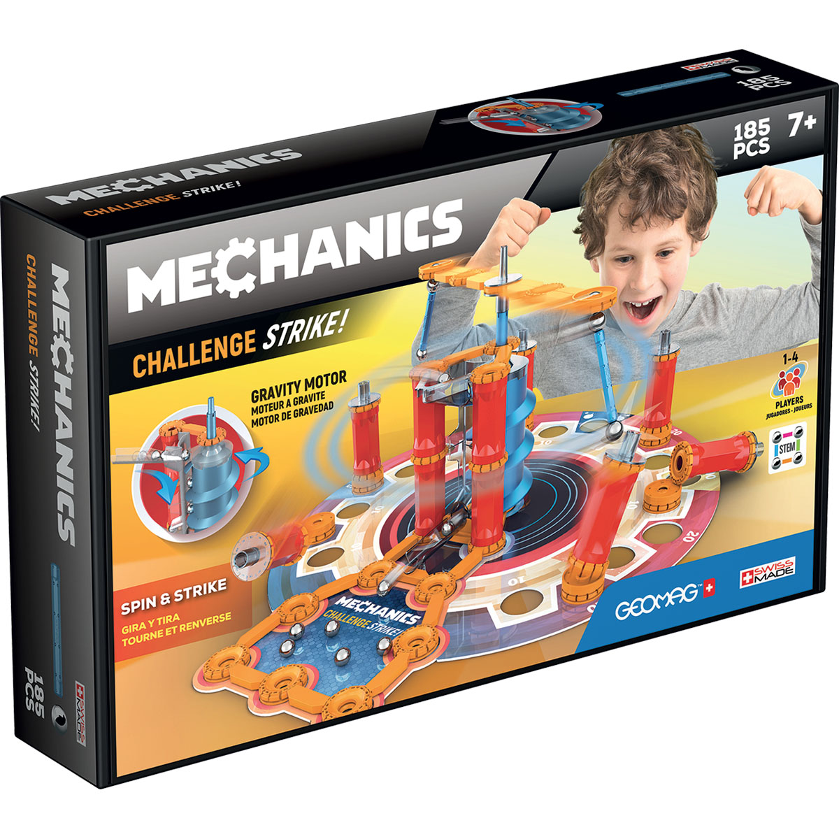 Joc de constructie Geomag Mechanics Challenge Gravity, 185 piese