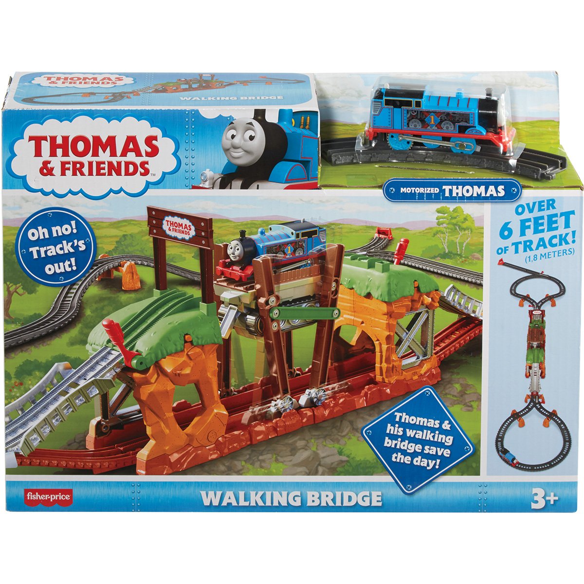 Set de joaca motorizat Thomas and Friends, Traverseaza podul
