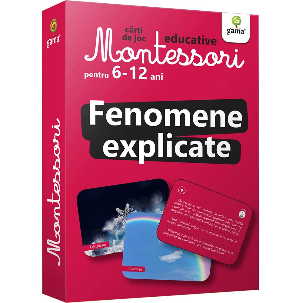 Carti de joc educative Montessori, Fenomene explicate 6-12 ani