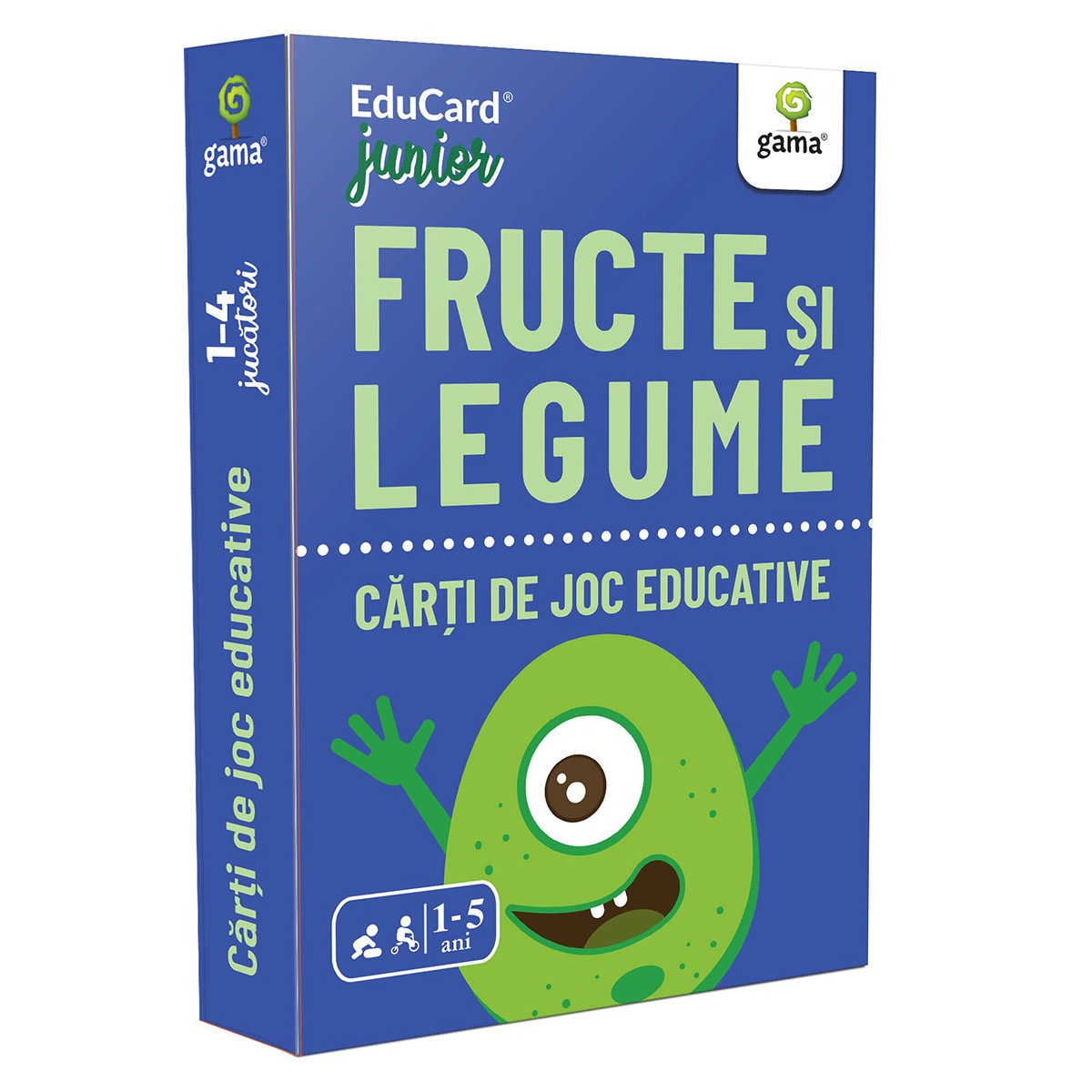 Editura Gama, Carti de joc educative Junior, Fructe si legume 1 Editura Gama, Carti de joc educative Junior, Fructe si legume