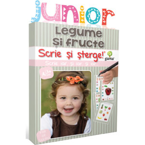 Editura Gama, Scrie si sterge Junior, Legume si fructe