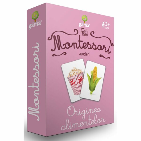 Editura Gama, Carti de joc educative Montessori Seria 3, Originea alimentelor