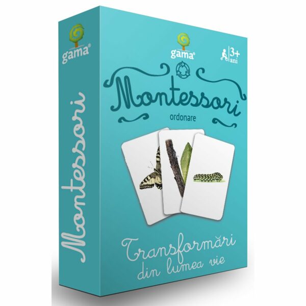 Editura Gama, Carti de joc educative Montessori Seria 3, Transformari din lumea vie