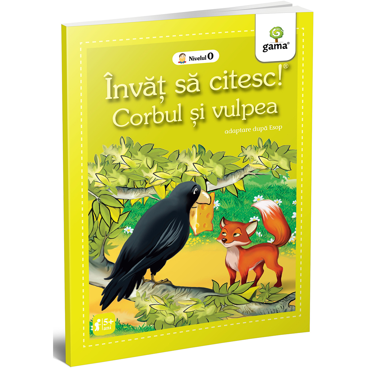 Carte Editura Gama, Corbul si vulpea, Invat sa citesc! Nivelul 0