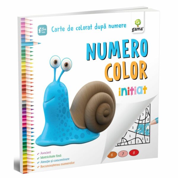 Numero Color initiat, carte de colorat dupa numere
