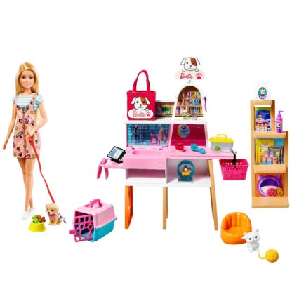 grg90 001w set de joaca papusa barbie butic pentru animale 1