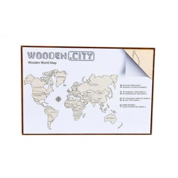 harta lumii puzzle 3d de perete l