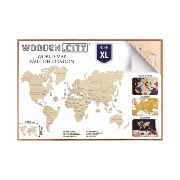 harta lumii puzzle 3d de perete xl 1