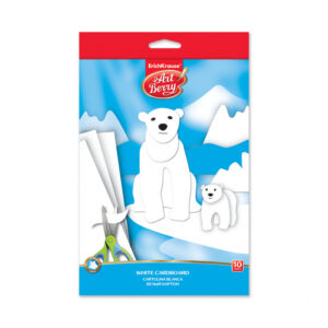 Carton alb pentru activitati craft, B5, 10 coli