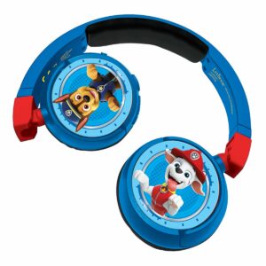 Casti pliabile 2 in 1 Lexibook, Paw Patrol, Jack 3.5 mm, Bluetooth