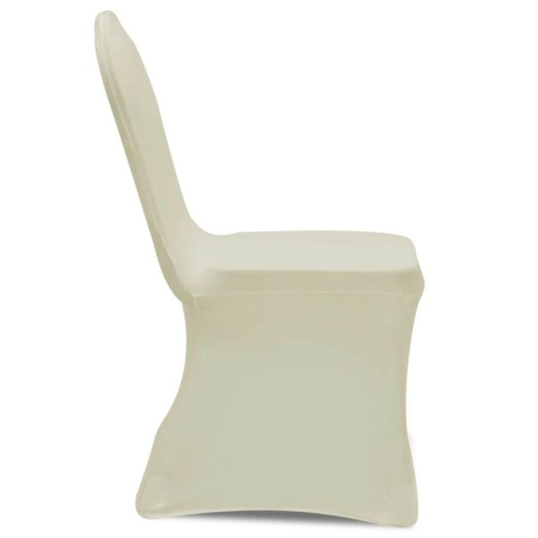 Huse elastice pentru scaun, 12 buc., crem - imagine 5