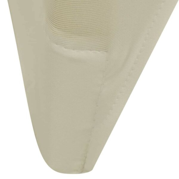 Huse elastice pentru scaun, 12 buc., crem - imagine 7
