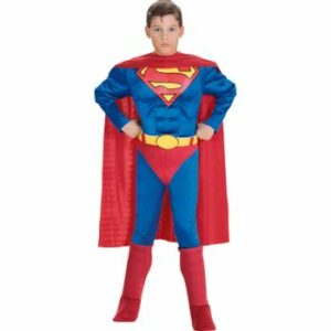 Costum cu muschi Superman Deluxe. pentru baieti