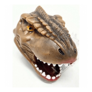 Jucarie antistres Cap Dinozaur cu limba forma balon Keycraft KCNV299_Maro