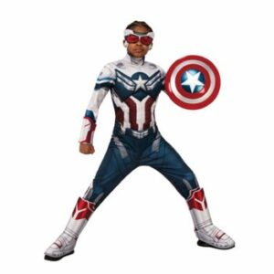 Costum Captain America Deluxe cu muschi, pentru baieti - The Falcon and the Winter Soldier
