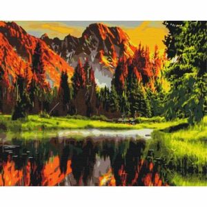 Set pictura pe numere " Apus intr-un colt de rai " - 40x50 cm