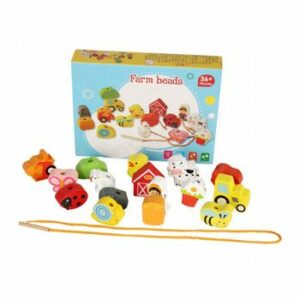 Joc de insiruit din lemn cu animale de la ferma, WD 9536-B