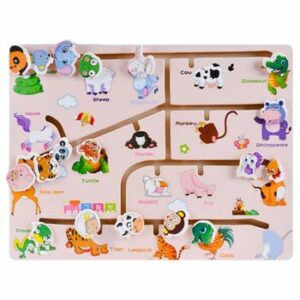 Labirint Montessori din lemn cu animale, WD 3031-B