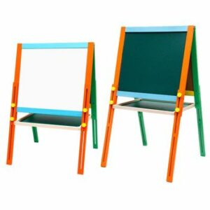 Tabla Magnetica cu Doua Fete, cu Litere, Cifre si accesorii, inaltime reglabila 54-77-95 cm, din lemn, WD 3021