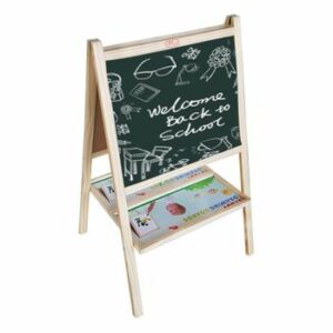 Tabla Magnetica cu Doua Fete, cu Litere, Cifre,Tetris si accesorii, 90 x 55 cm, din lemn, WD 3020