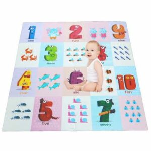 Covor de joaca puzzle pentru copii din spuma EVA, 60 x 60 cm o piesa, 4 piese - EP 1008C