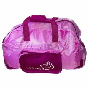 Geanta sport pliabila hello kitty, roz