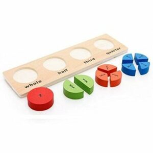 Puzzle Montessori, Partile unui Intreg cu 4 reprezentari, WD 9517-B