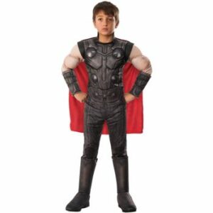 Costum Deluxe Thor cu muschi pentru baiat - Avengers