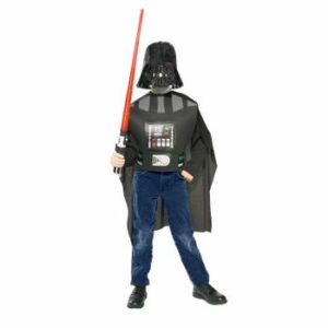 Set costum Darth Vader, Star Wars, 3+ ani, negru, sabie laser inclusa