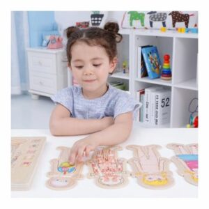 Puzzle Lemn Incastru - Anatomie a Corpului Uman, Fetita, WD 9530-B