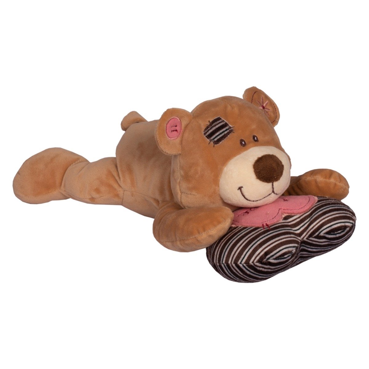 Jucarie de plus Noriel, Ursulet Bej cu perna, 29 cm 1 Jucarie de plus Noriel, Ursulet Bej cu perna, 29 cm