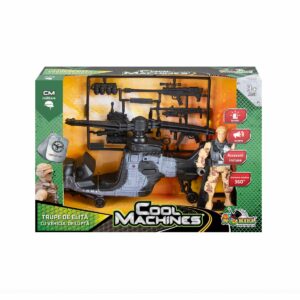 Set militar cu elicopter si figurina Cool Machines, Trupe de elita