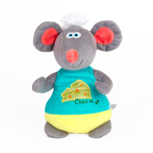 Jucarie de plus Noriel, Soricel cu bluzita albastra, 20 cm