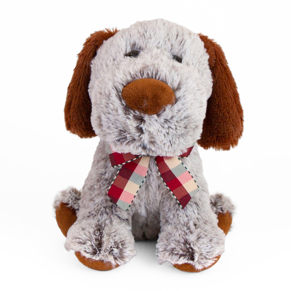 Jucarie de plus Noriel, Catel cu urechi, Gri, 23 cm