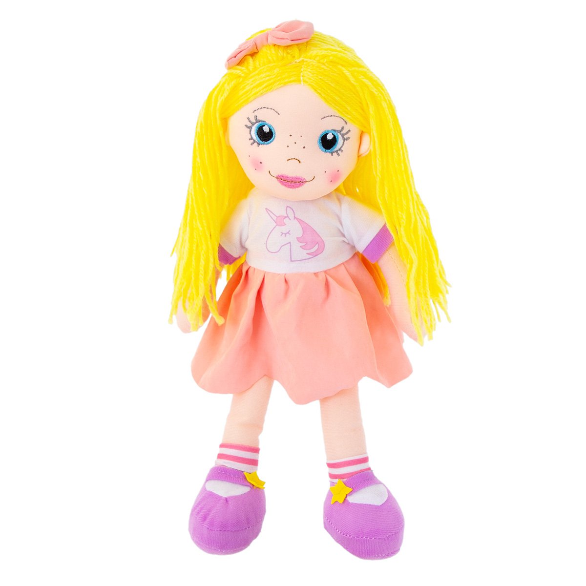 Jucarie de plus Noriel, Papusa blonda, 35 cm