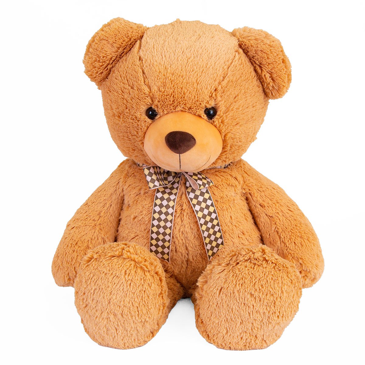 Jucarie de plus Noriel, Urs cu fundita, 80 cm 1 Jucarie de plus Noriel, Urs cu fundita, 80 cm