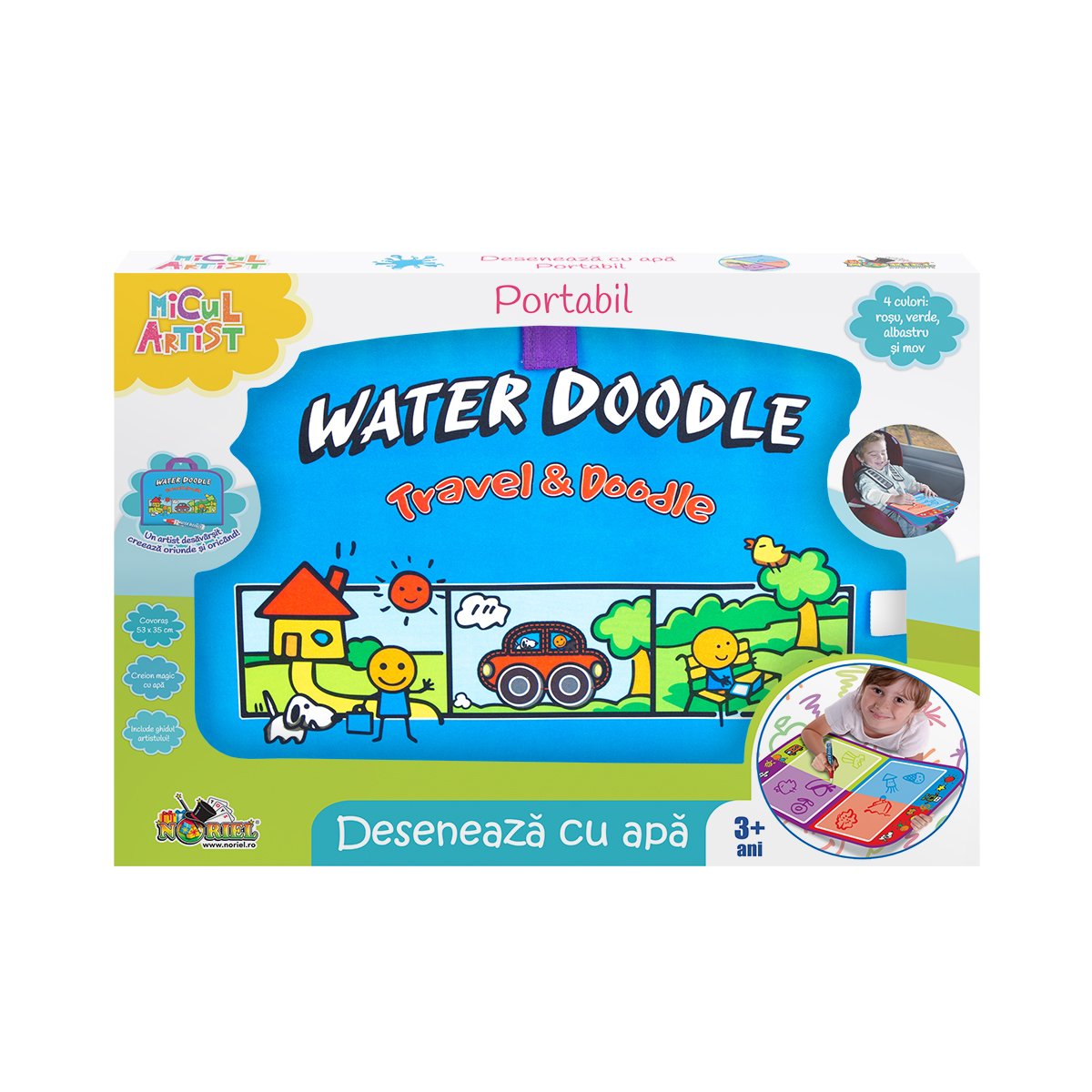Set de creatie Micul Artist, Deseneaza cu apa, Portabil 1 Set de creatie Micul Artist, Deseneaza cu apa, Portabil