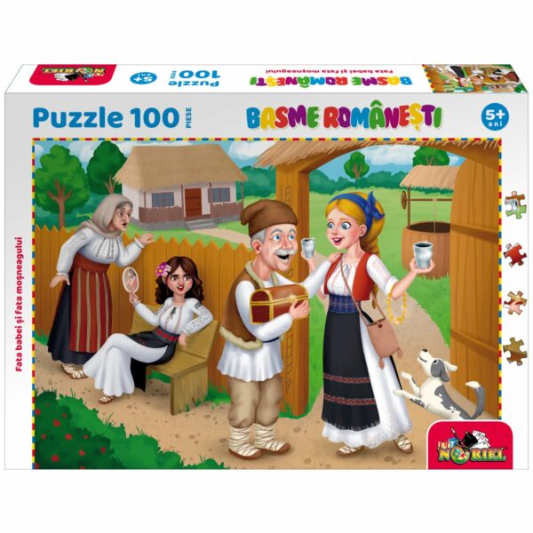 int5854 puzzle 100 piese noriel basme romanesti fata babei si fata mosneagului 1