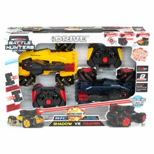 Set 2 masinute cu telecomanda iDrive Laser Battle Hunters