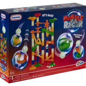 Joc fosforescent Marble Racers 74 piese