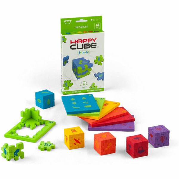 jocuri puzzle copii online happy cube junior 4ani 5ani smart games 3219 8766