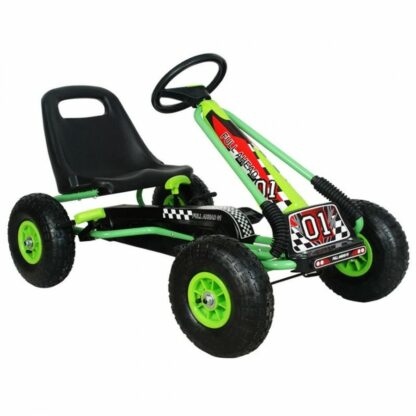 kart m toys cu pedale si volan verde