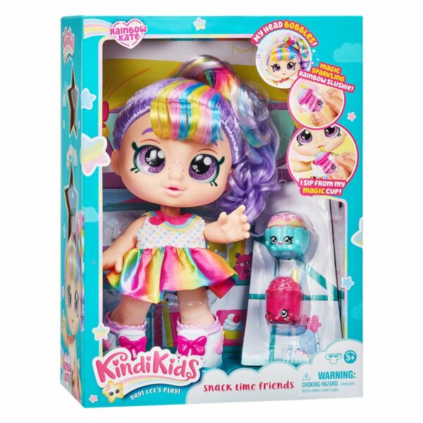 Papusa cu accesorii Kindi Kids, Rainbow Kate